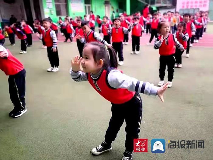 郓城县直机关小学幼儿园开展幼儿韵律操评比活动