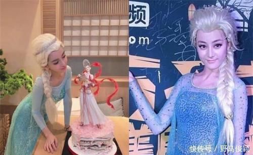 cos|现实版冰雪女王,艾莎美貌遗传自妈妈,包子脸安娜笑起来也很甜!