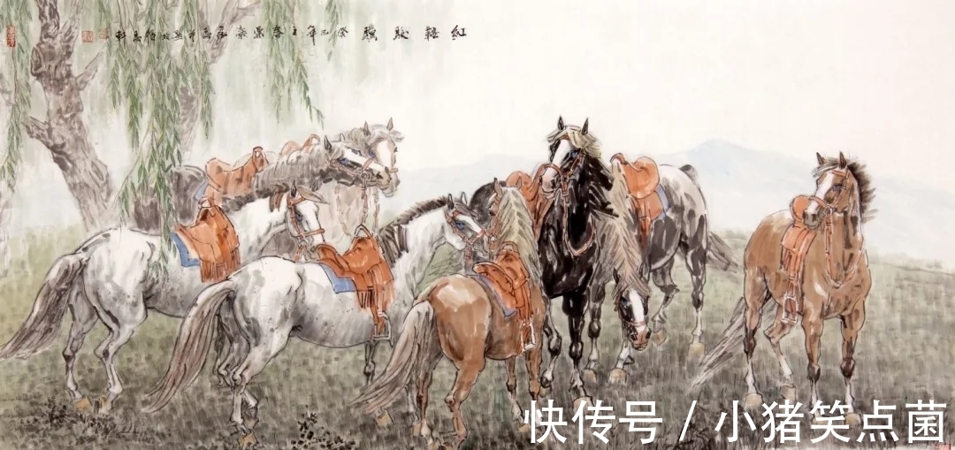 人观|他笔下的骏马,作品不落俗套,让人观之如闻其声