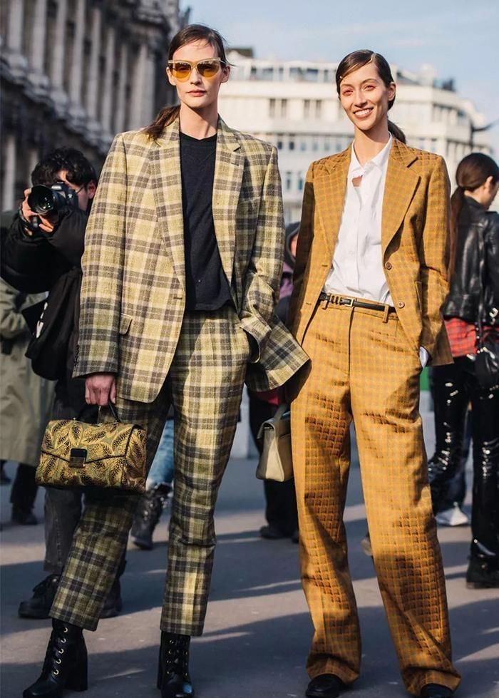忘掉小黑裤！今年潮人更爱穿“西装+阔腿裤”，时髦显瘦还上档次