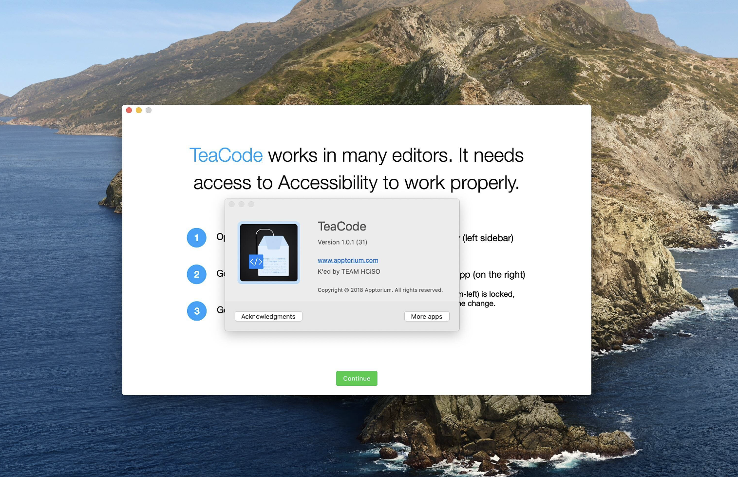 TeaCode for Mac v1.1 快速编写代码-下载否