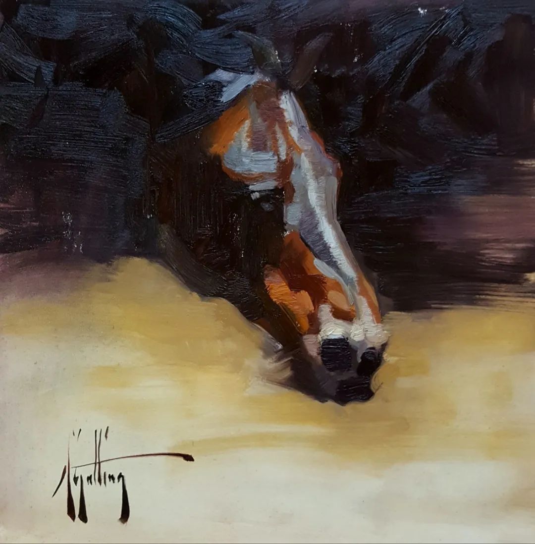 画家|美国90后美女画家,画马堪称一绝!