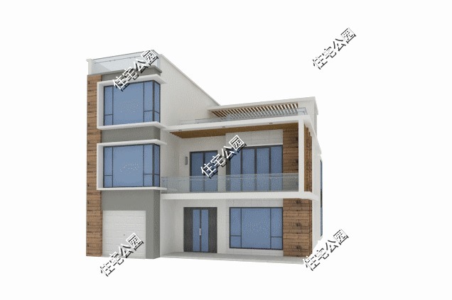 居室|备受农村人喜欢的现代别墅,挑空客厅配大露台,38万的造价就能盖