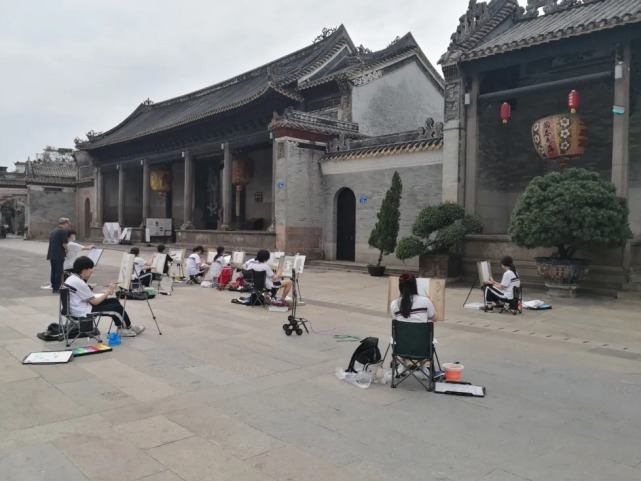 写生@"外师造化 中得心源" :20级象贤中学美术生沙湾古镇写生作品汇报展