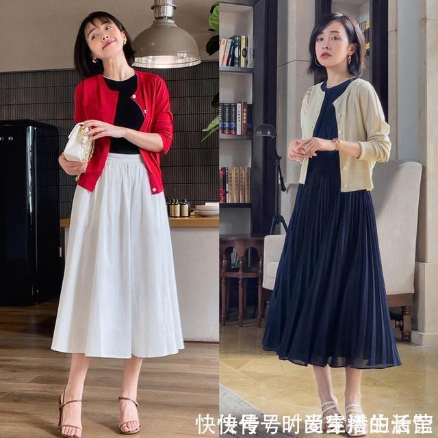 百褶裙 衣服在配不在“多”,这2个小技巧和3种搭配示范,简单实用又好看