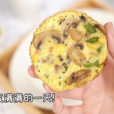 时蔬|口蘑牛肉时蔬鸡蛋饼