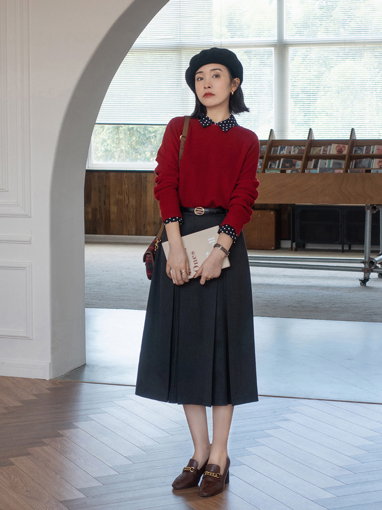 穿搭 秋冬季穿什么样的针织衫才好看?羊毛衫和绞花羊毛开衫,高级洋气