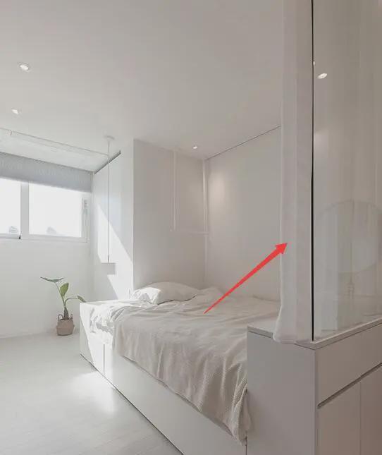 衣帽间|直到完工,才知道媳妇多有眼光,床头做书房,中间隔断半墙半玻璃