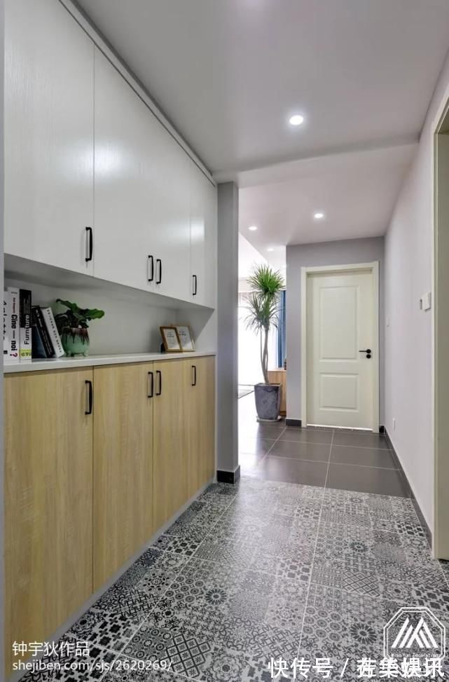 净色|玄关是家的门面,原来地砖也可以铺得这么美~