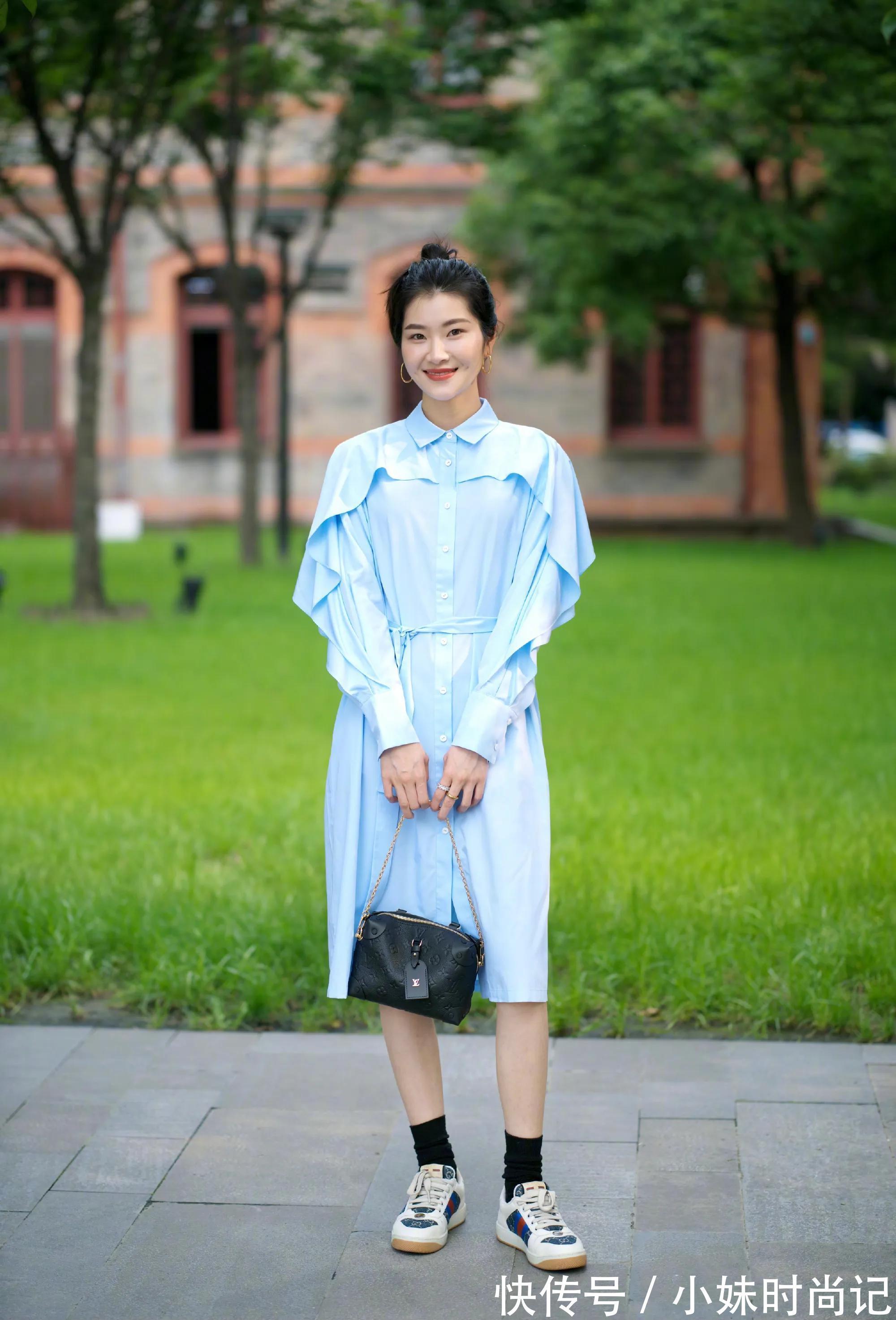 减龄|7套衬衫裙穿搭示范 时髦又减龄 通勤约会都能穿