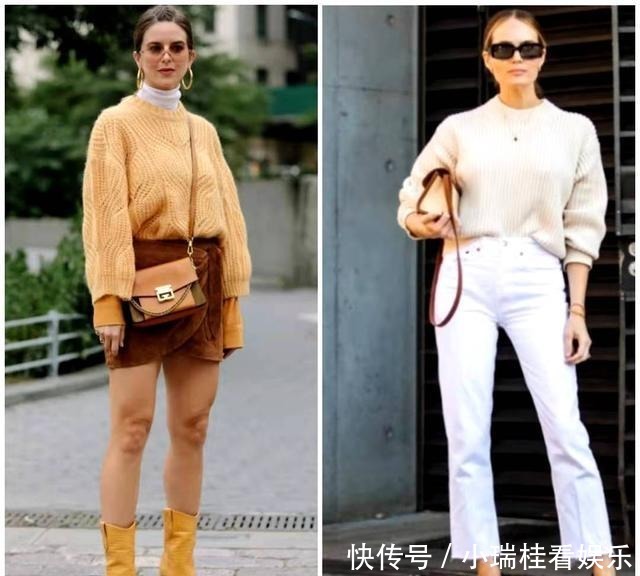修饰|不得不说,冬天毛衣这样穿!时髦显高还能修饰腿型,原来都穿错了
