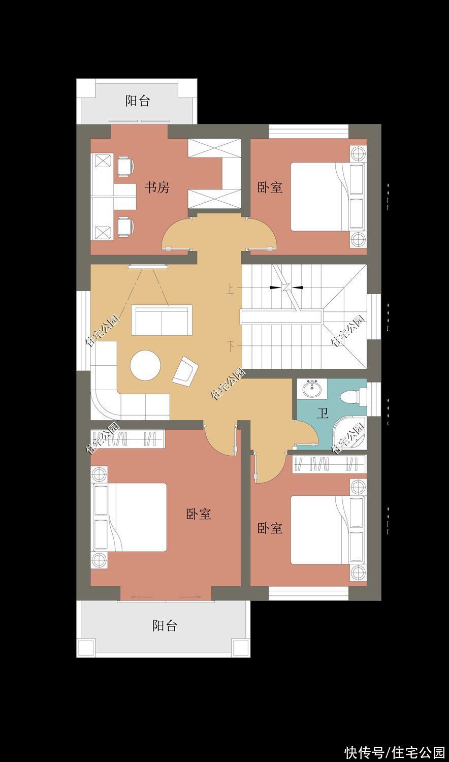 别墅|照着“抄作业”有多爽？占地仅94平的二层别墅只花了16万