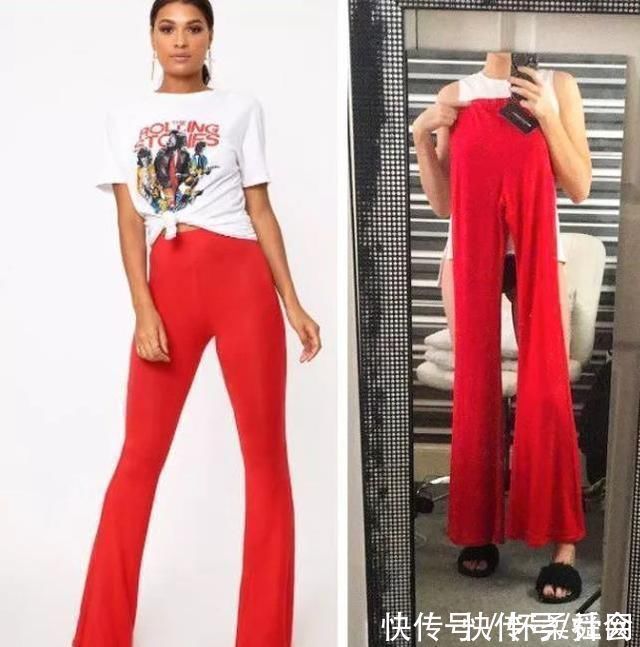 买家秀|卖家秀的图片看起来真是显腿长，可是收到之后呆住了哈哈哈哈……