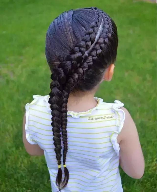 编发 72款好看的儿童编发,有闺女了就要给她编这样的发型,宝妈快收藏