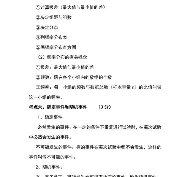 初中数学：必考知识点汇总，历届中考都会出现！为孩子珍藏一份