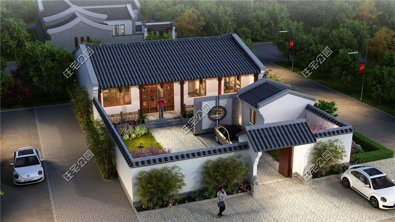 中式|20万起就能盖的中式小院，第1套适合南方，第3套适合北方