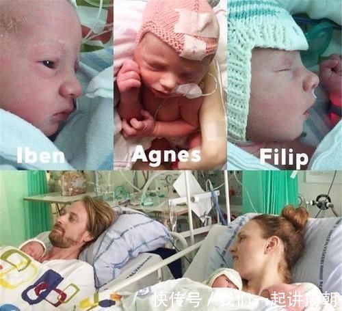 三胞胎|生完三胞胎后肚子却收不回去,国外宝妈的晒照,诠释伟大母爱