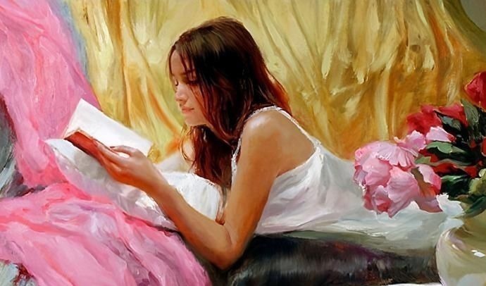 俄罗斯!人体艺术——俄罗斯画家人体油画中的美女娇艳如花