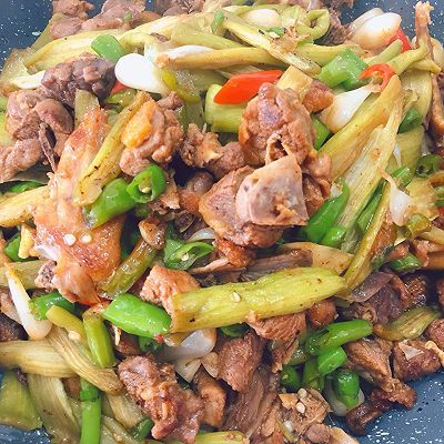 芋头苗|芋头苗炒鸭