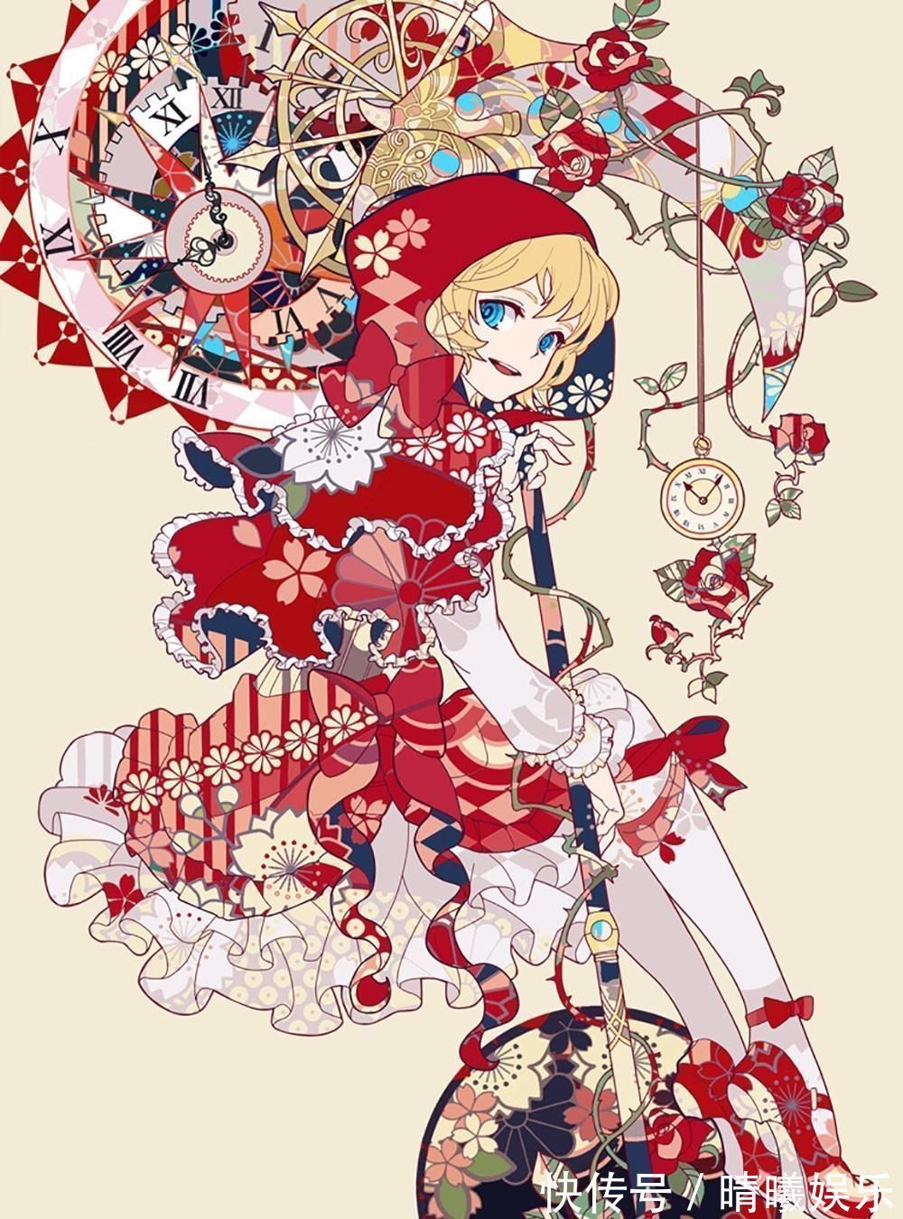 塔罗牌&纸胶带贴画风格插画,类似于塔罗牌的感觉,精致且美观