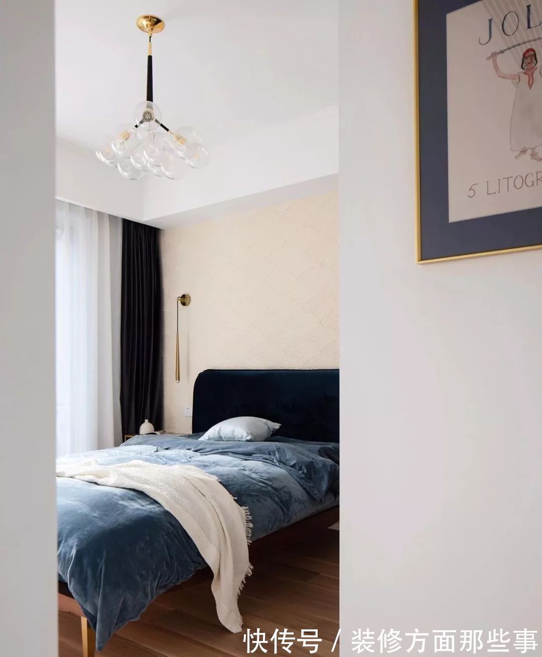 天鹅绒|120平复古简欧风,冷暖色调碰撞,打造个性鲜明的家!