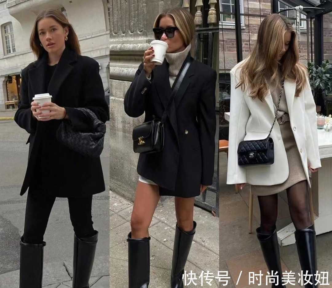 西装裤 今年流行“骑士靴”,学时尚博主穿搭技巧,出街回头率爆棚