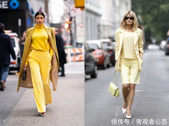 潮流的女孩子都在用的顺色搭配法,谁穿谁好看,看起来舒服又时髦