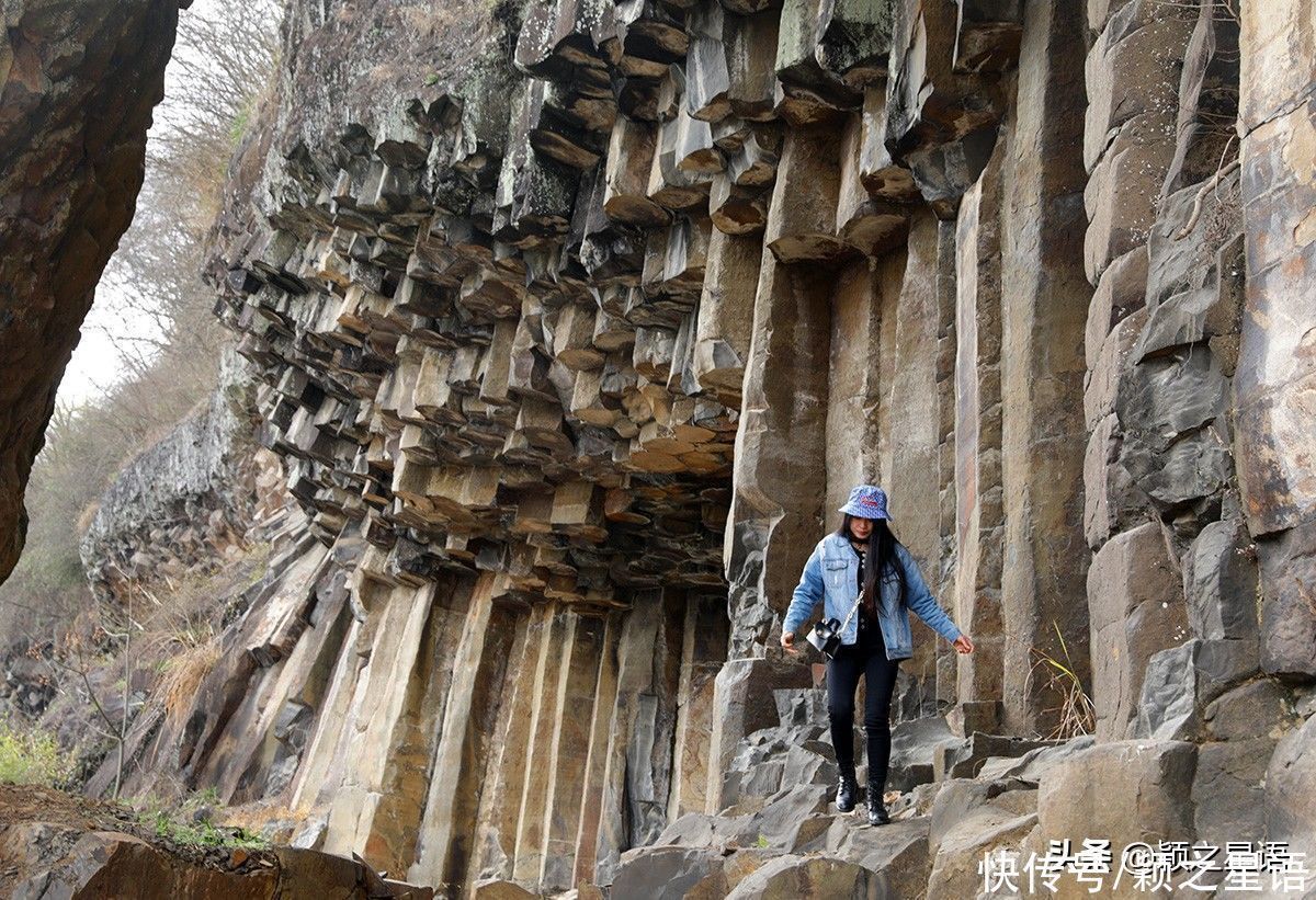 石溪村|第一次见到柱状玄武岩，大自然的地质奇观，不收门票