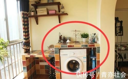 阳台|洗衣机放阳台万万要安装这个,幸好听了老阿姨的话,实在太实用了