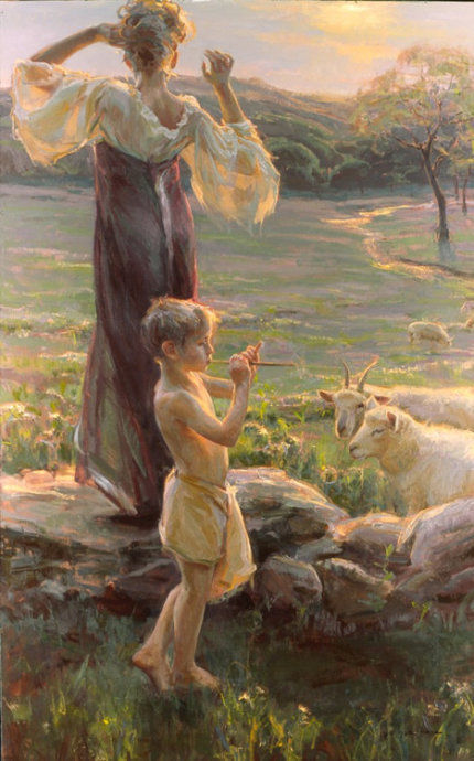 丹尼尔·夫·捷哈兹&美国艺术家丹尼尔·夫·捷哈兹油画中令人怦然心动的美人