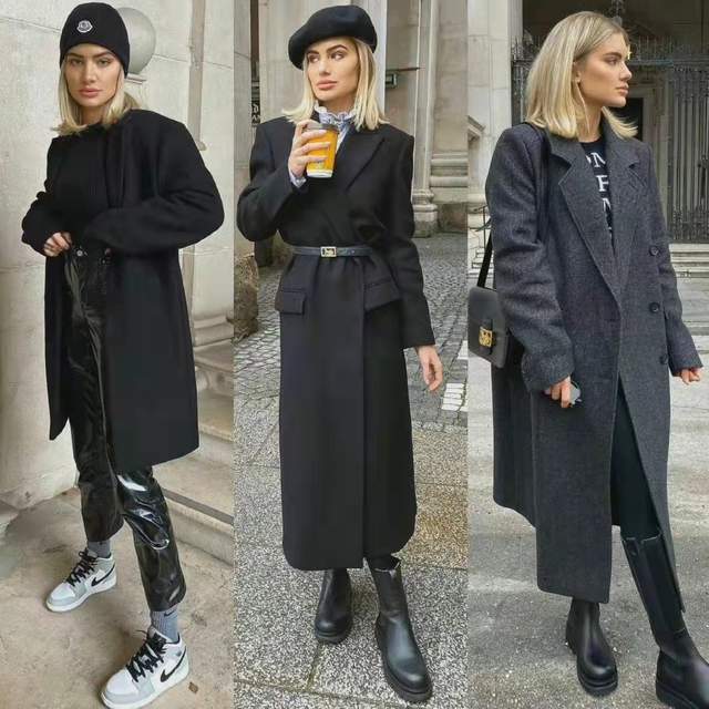 冬天 纯黑单品如何避免单调?冬天这样穿太OK