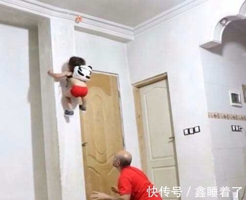 蜘蛛侠|3岁小孩臂力不凡被称「蜘蛛侠」,天天在家不走路爱爬墙