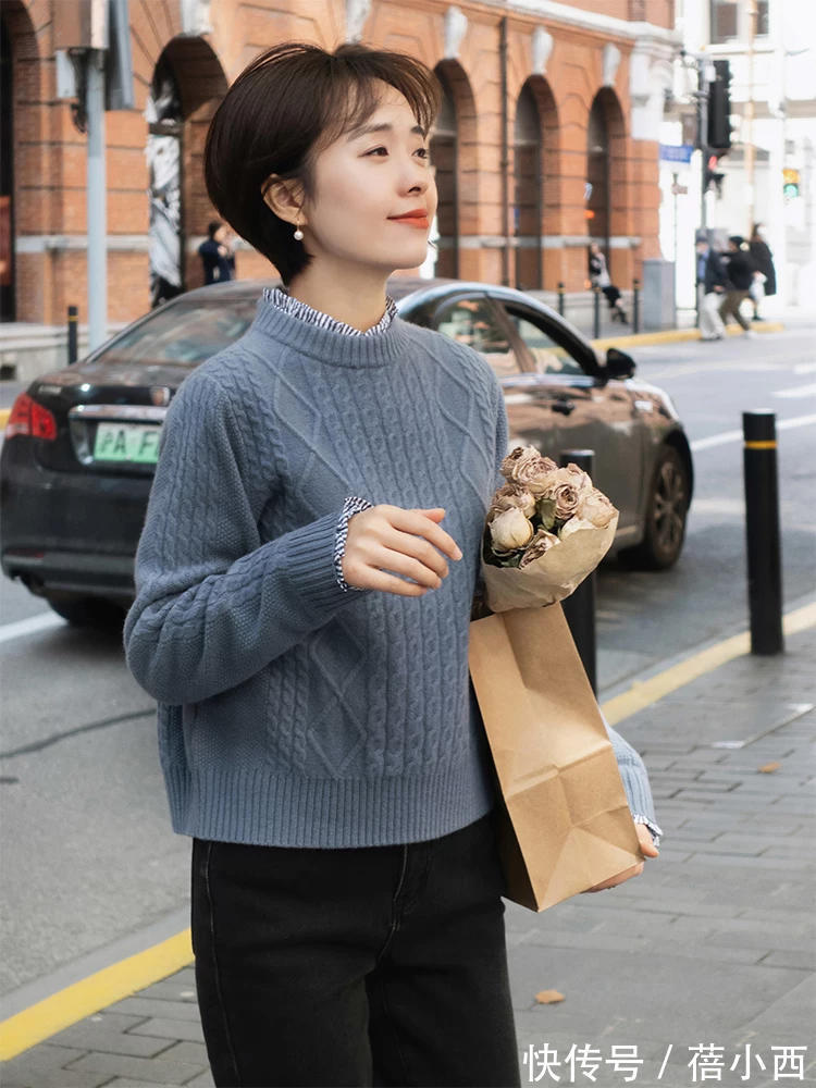 开衫|Chic!高级!秋冬还是穿毛衣最温柔,搭配半身裙、裤子打造好气质