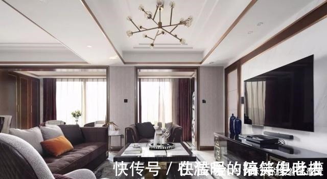 石纹砖|140平三室装修,难得一见的精致高雅空间,主卧色调太美了!