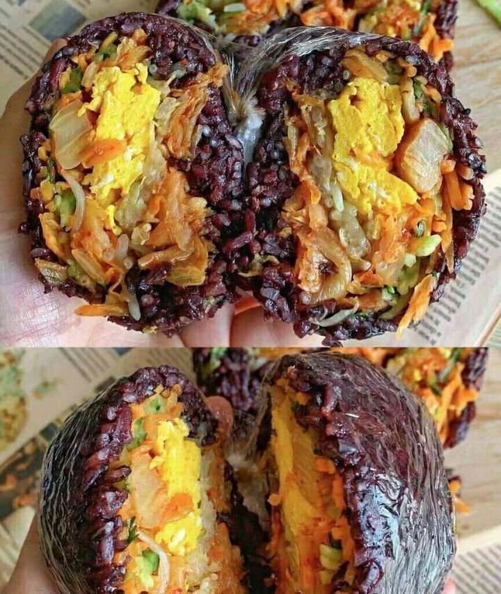 可口|孩子们不吃米饭试试这个紫色的饭团营养丰富,简单可口