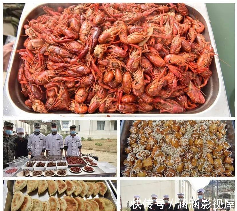 牛羊|牛羊海鲜管够,看完部队的聚餐后,网友小姐姐辛苦了,多吃点!