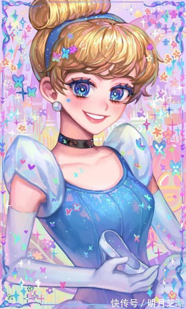 眼睛|不同画风的迪士尼公主,艾莎女王范十足,乐佩的眼睛仿佛充满魔力