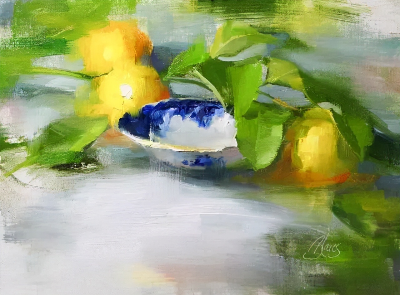 布莱斯@艺术家布莱斯油画里的色彩情感,表现在每一笔的展现