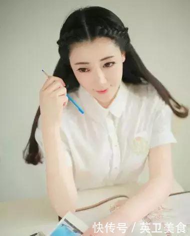 真心|刘海长了真心不需要剪,往上一扎编个发,超级美!