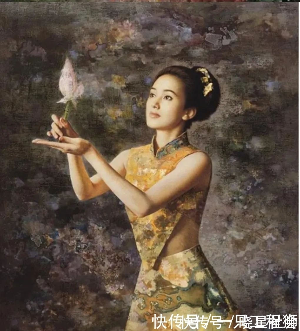 创作@以少女为素材创作的绘画作品,给人一种非常心动的感觉