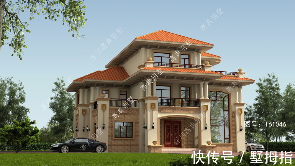 欧式|外观超级大气高端，一眼就能享受到，有栋这座别墅此生无悔！