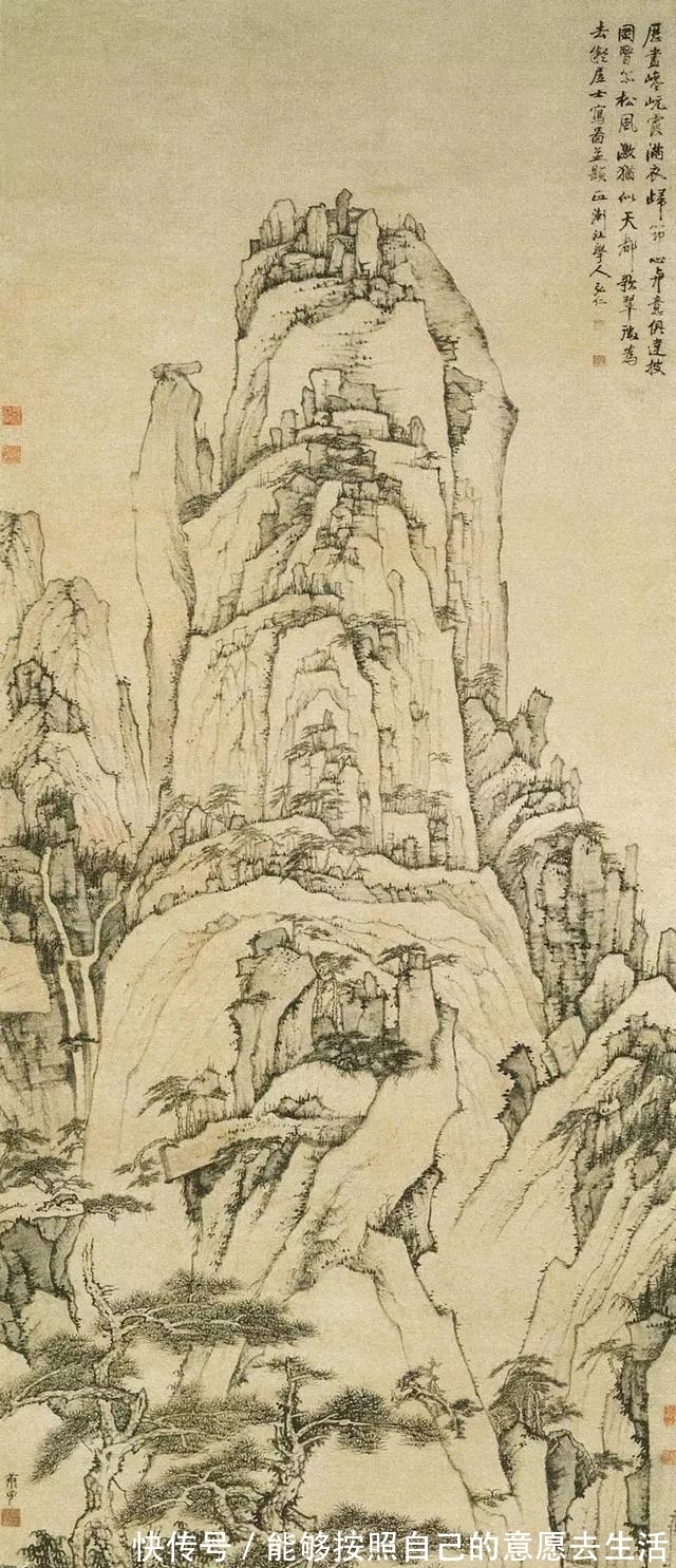 倪瓒|四画僧之弘仁，取法倪瓒却无含混柔曲糊涂之笔，清寂孤冷不染红尘