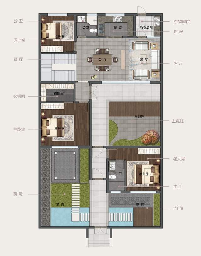 老人|农村老人居住的中式别墅,典雅实用又温馨,邻村老人都羡慕