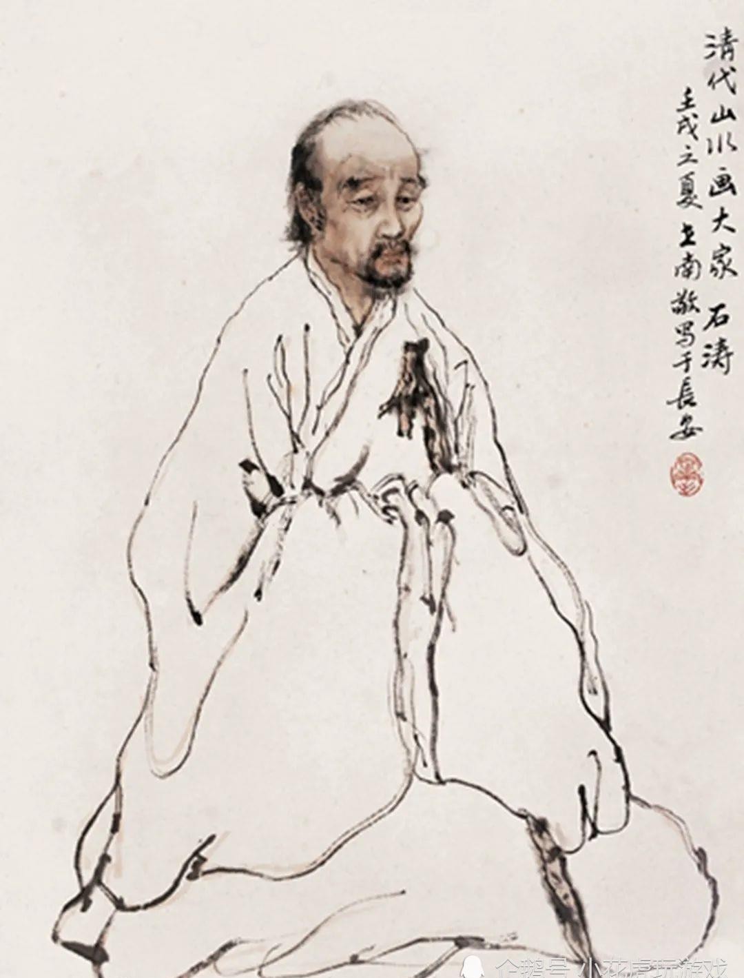 他是明朝后人,却对康熙万分敬仰,他出家为僧,却成为一代画坛巨匠