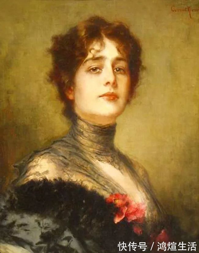 康拉德|德国画家康拉德笔下 细腻的年轻漂亮女子,真心的美!