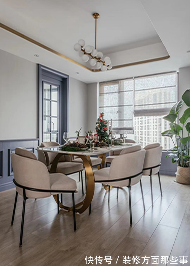 客厅|118平美式风三居室,再简单的设计也是美的?仪?式