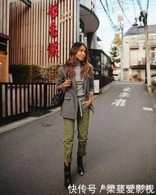 160身高以下的女人赚到了,穿“短靴+九分裤”凹造型,真是美绝了