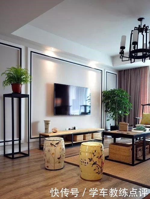 现代|新中式客厅电视墙，儒雅端庄，华丽大方！新中式客厅电视墙，儒雅端庄，华丽大方！