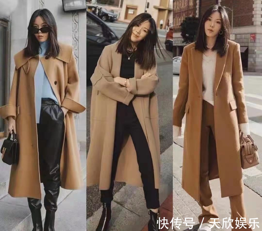 身材比例 秋冬穿大衣不一定配打底裤,搭配这4种更洋气,40岁穿更美