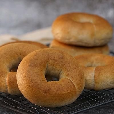 超经典的无油黑全麦贝果在家也能做